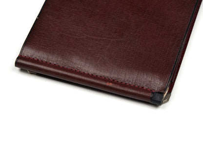 Valextra Milano Double-Sided Wallet with Clips - Burgundy