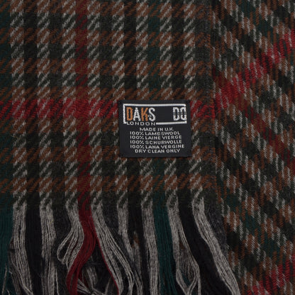 Classic Wool Scarf by DAKS - Plaid