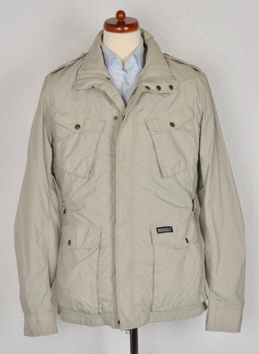 John Woolrich &amp; Bros. Nylon Feldjacke Größe XXL - Beige