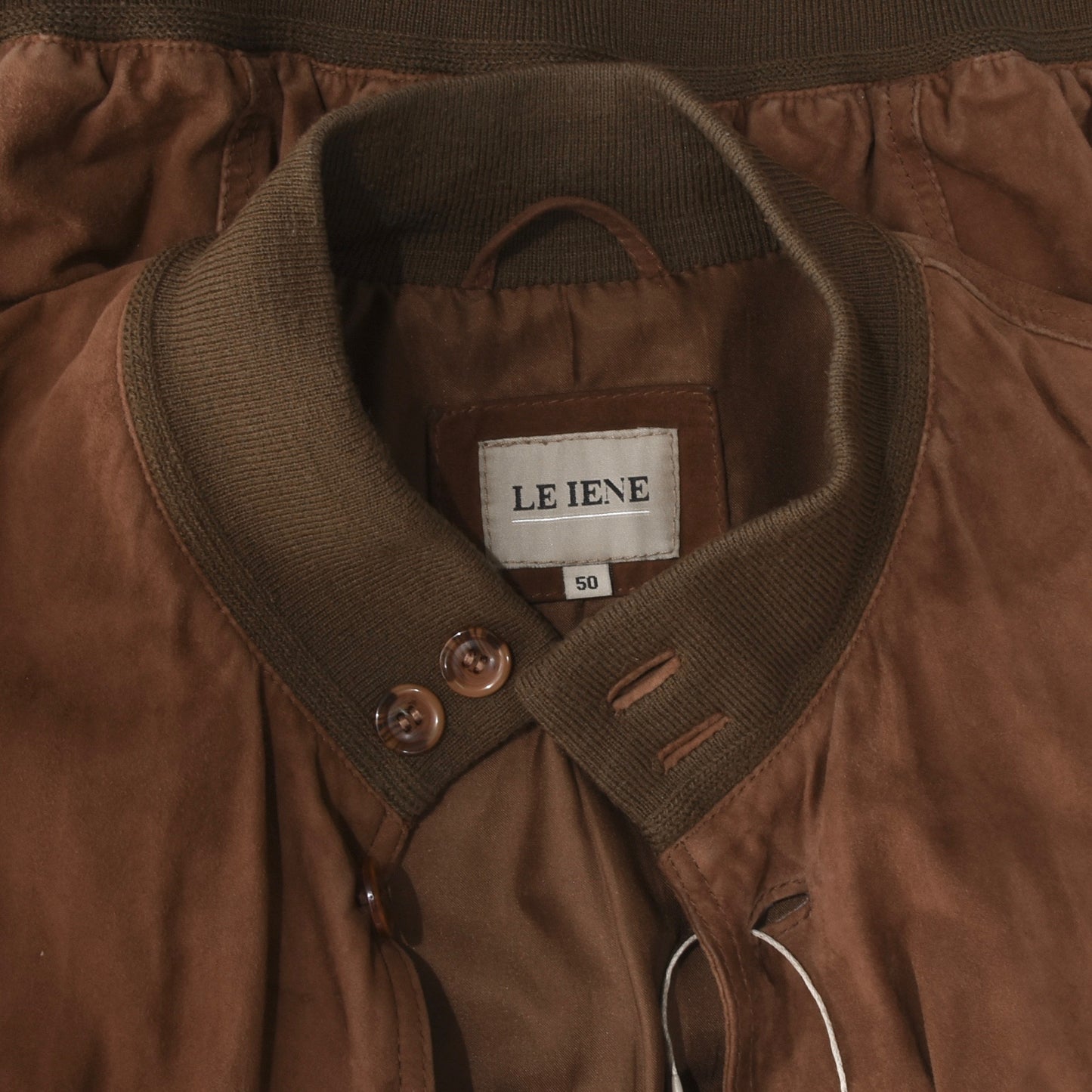 Le Iene Suede Jacket/Blouson Size 50 - Brown