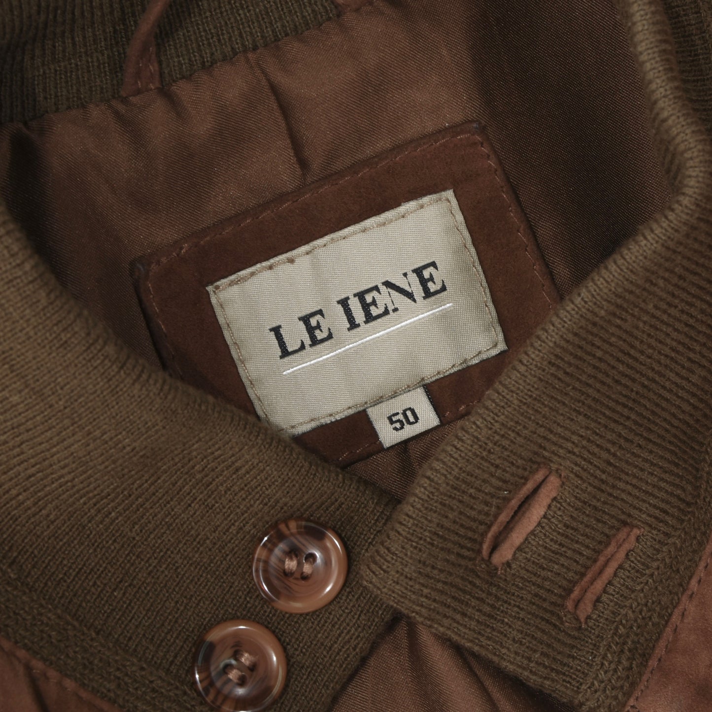 Le Iene Suede Jacket/Blouson Size 50 - Brown