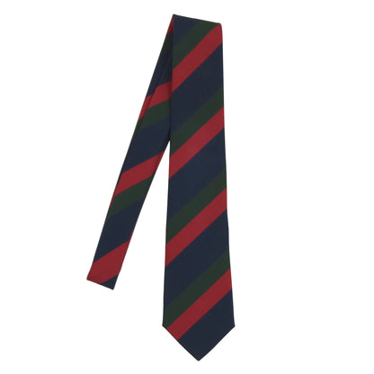 Atkinsons Irish Poplin Tie Wool/Silk -Blue/Green/Red Stripe