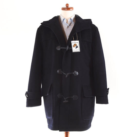 Loden Fürst 100% Wool Duffle Coat - Navy Blue