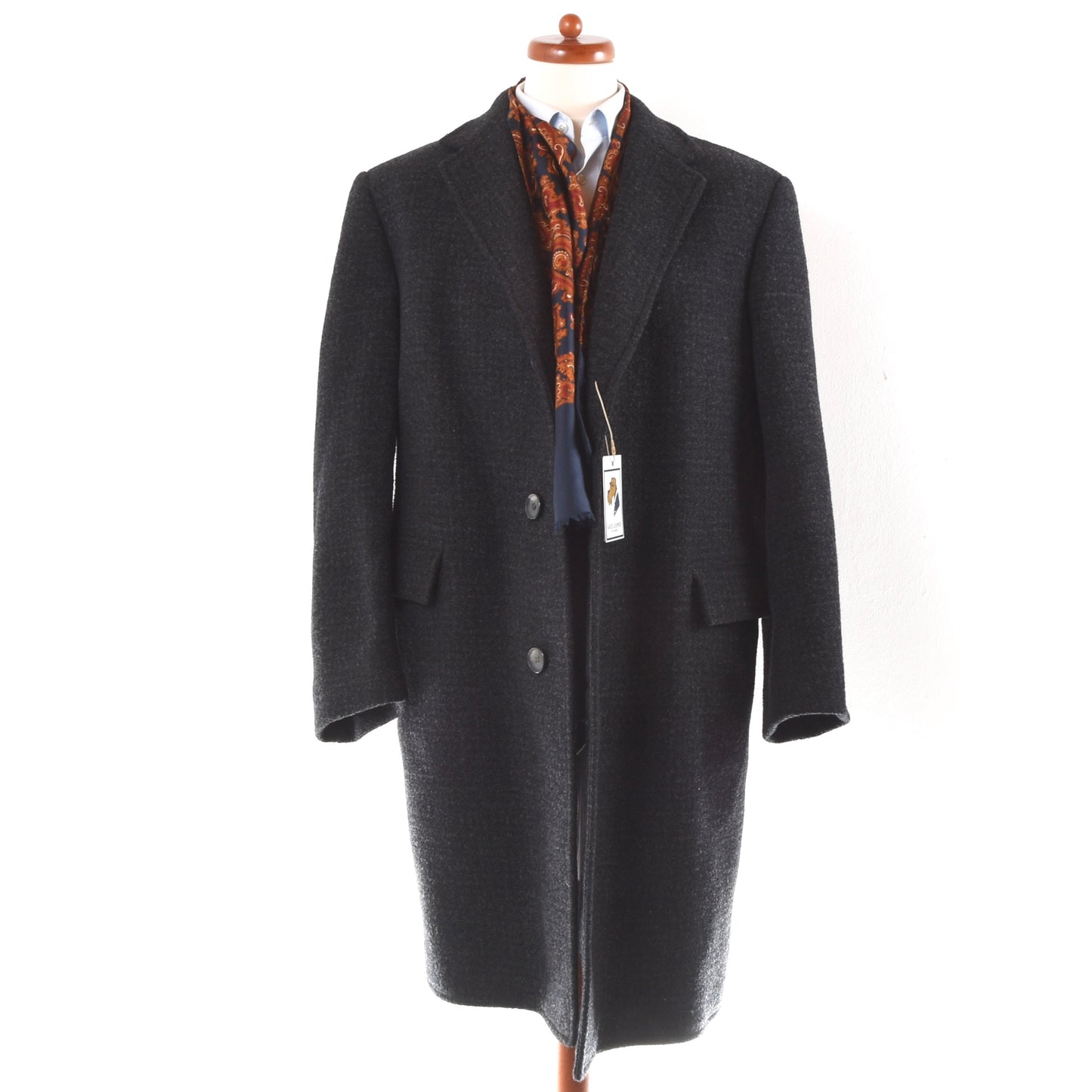 Vintage Karl Faix Wool Overcoat  - Charcoal