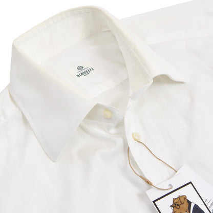 Luigi Borrelli Napoli Cotton Shirt Size 41/16 - White