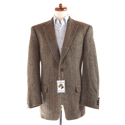 Harris Tweed/Barutti Wolljacke Größe 54/44S - Braun