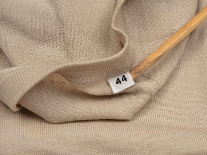 Knize Wien V-Neck Wool Sweater Vest 44 - Sand