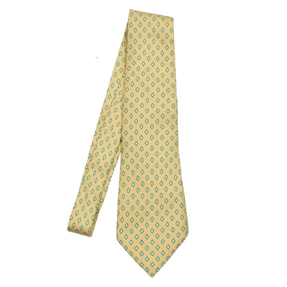 Kiton Napoli 7 Fold Silk Tie - Butter Yellow