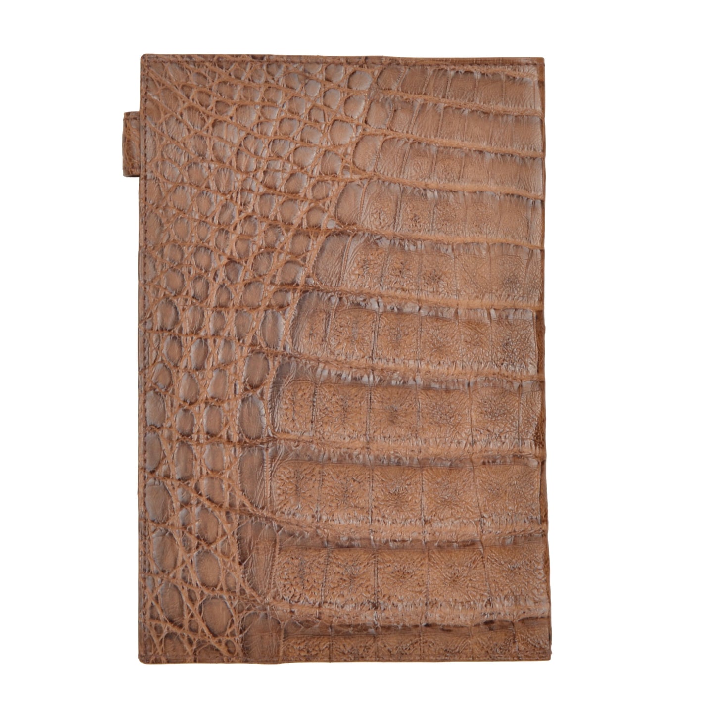 Genuine Crocodile Leather Passport Case/Wallet - Burgundy