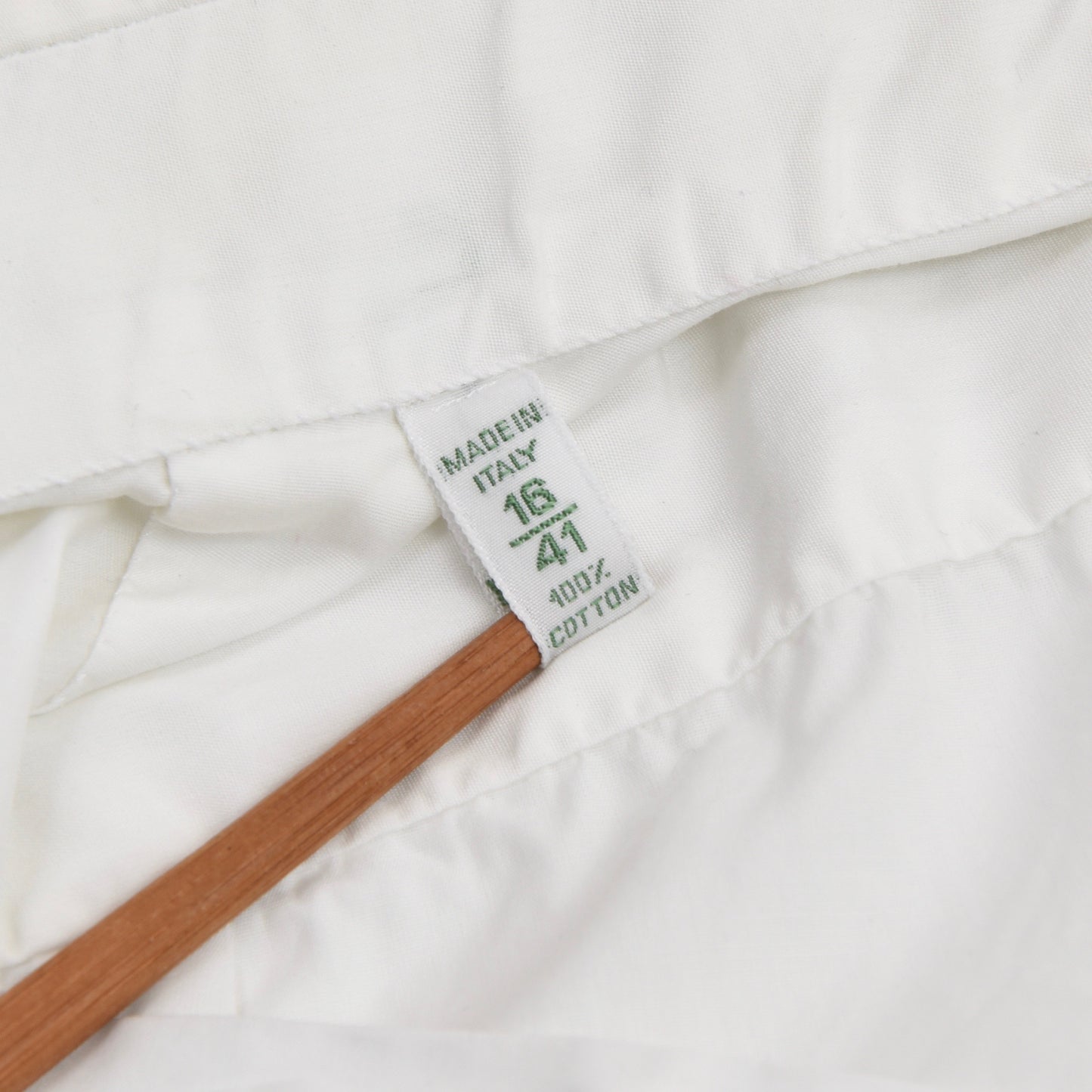 Luigi Borrelli Napoli Cotton Shirt Size 41/16 - White