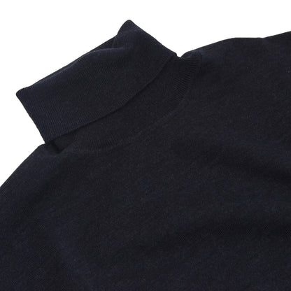Ermenegildo Zegna Wool Turtleneck Sweater Size 54 - Navy