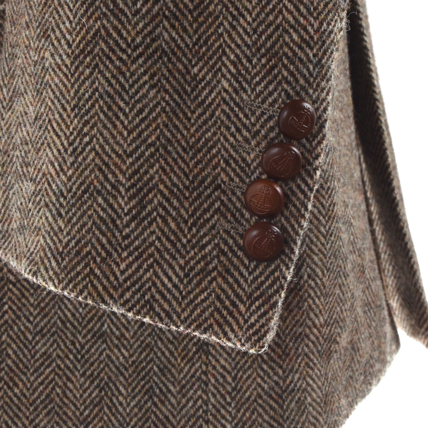 Harris Tweed/Barutti Wolljacke Größe 54/44S - Braun