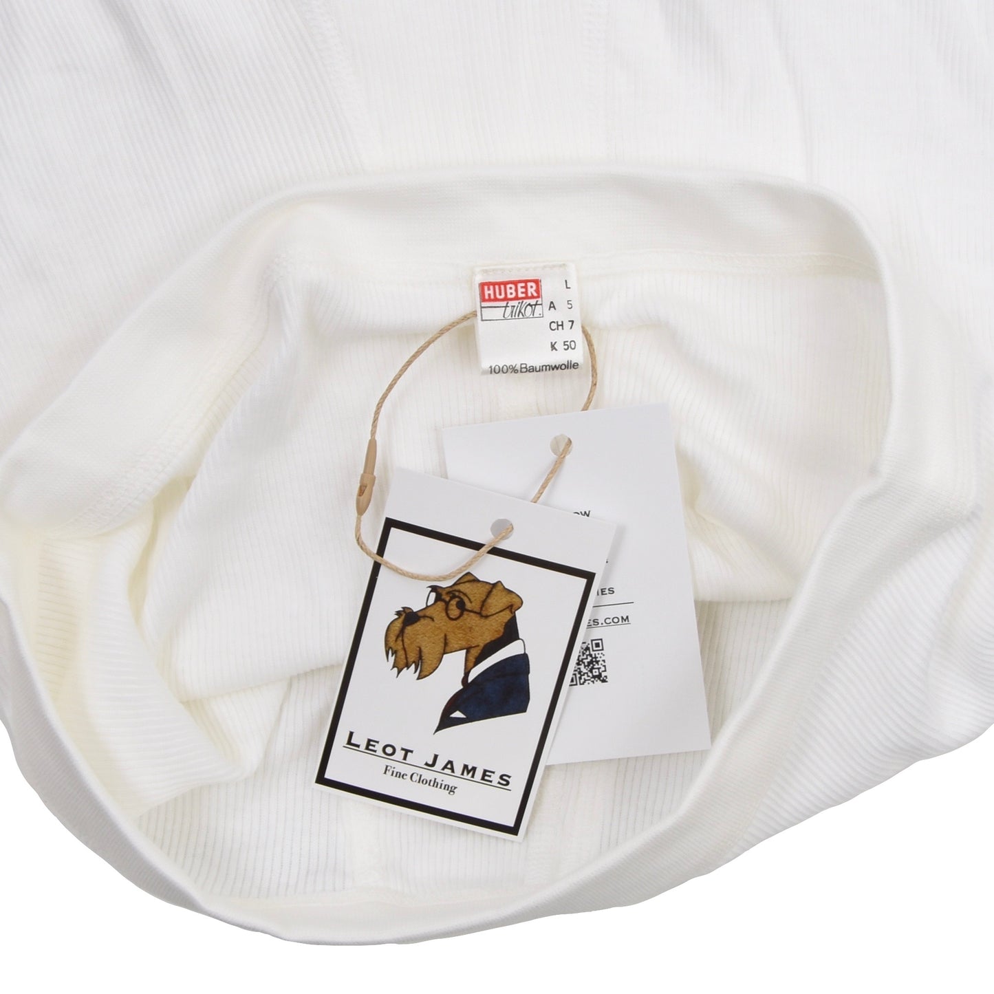 2x Pairs of Vintage Huber Cotton Underwear (Boxer Briefs) Size 5 - White