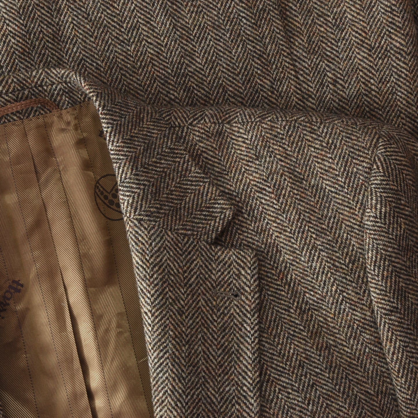 Harris Tweed/Barutti Wolljacke Größe 54/44S - Braun