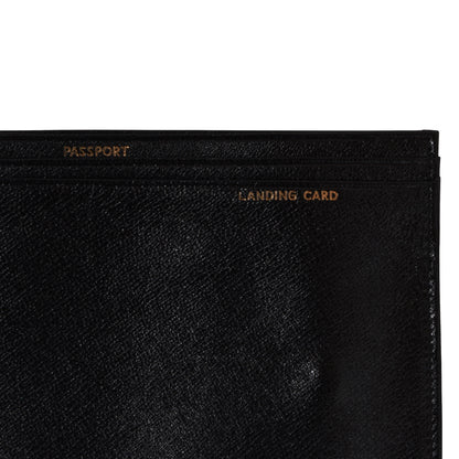 Vintage Goatskin Travel Wallet - Black