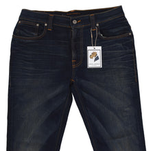 Laden Sie das Bild in den Galerie-Viewer, Nudie Thin Finn Jeans Größe W34 L 32 - Blau