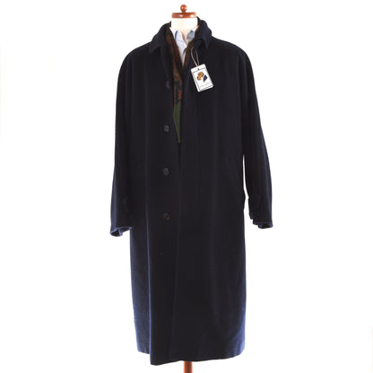 Weil der Stadt Wool/Mohair Overcoat Size 56 - Navy Blue
