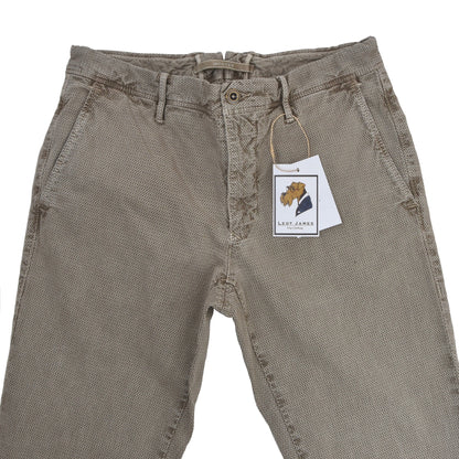 Incotex Cotton Pants Slacks Size 33 Slim Fit