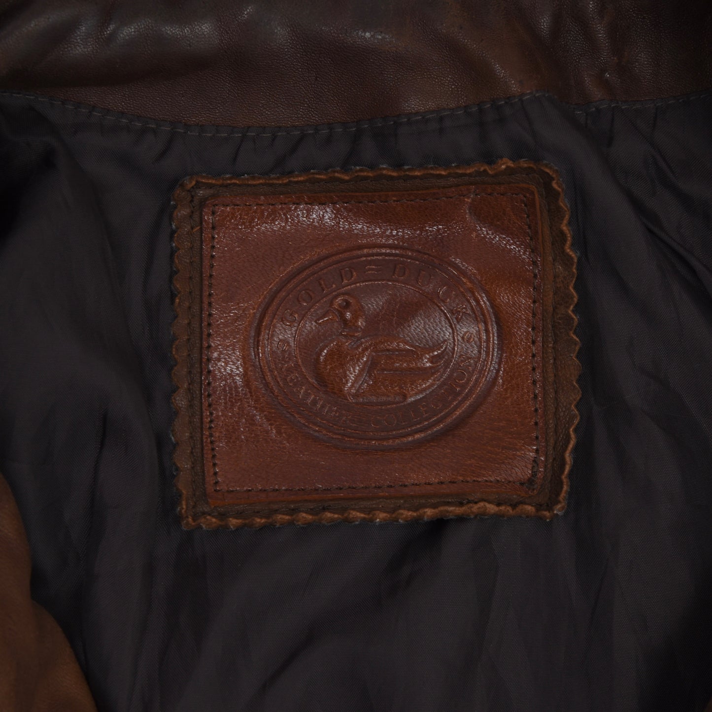 Vintage Handpainted Leather Flight Jacket Feat. Vietnam Patches - Brown