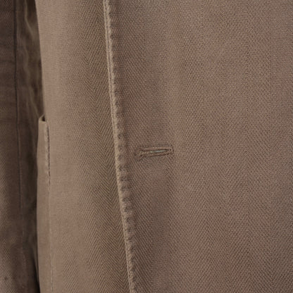 Boglioli COAT Baumwolle/Leinen Jacke Größe 52 - Braun