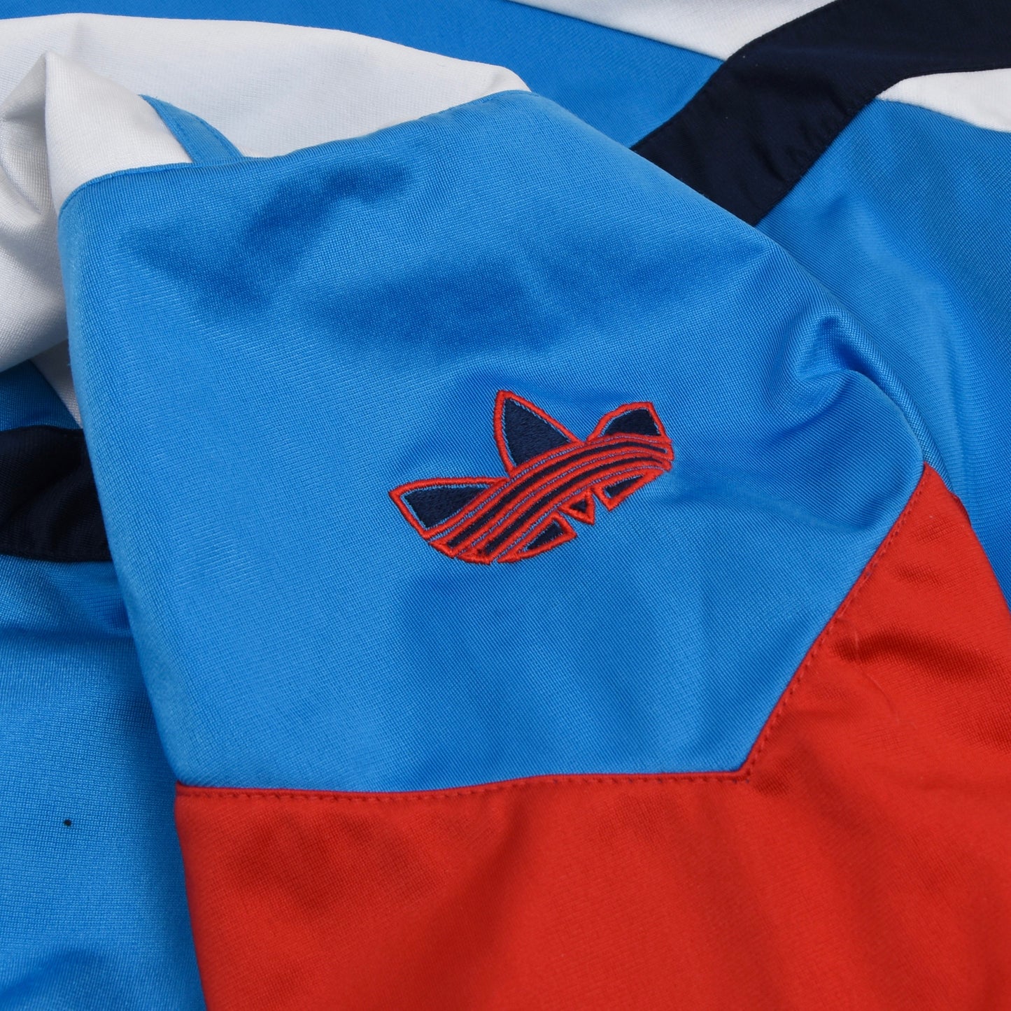 Vintage 80er Jahre Adidas Trainingsanzug Größe Ds/US XXS - blau, weiß, rot