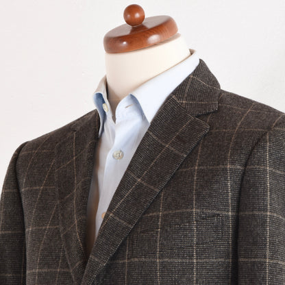 Ermenegildo Zegna Wolljacke - Brown Windowpane