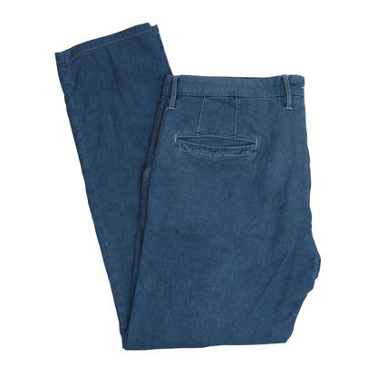 Incotex Baumwolle/Leinen Hose Größe 36 Slim Fit - Blau