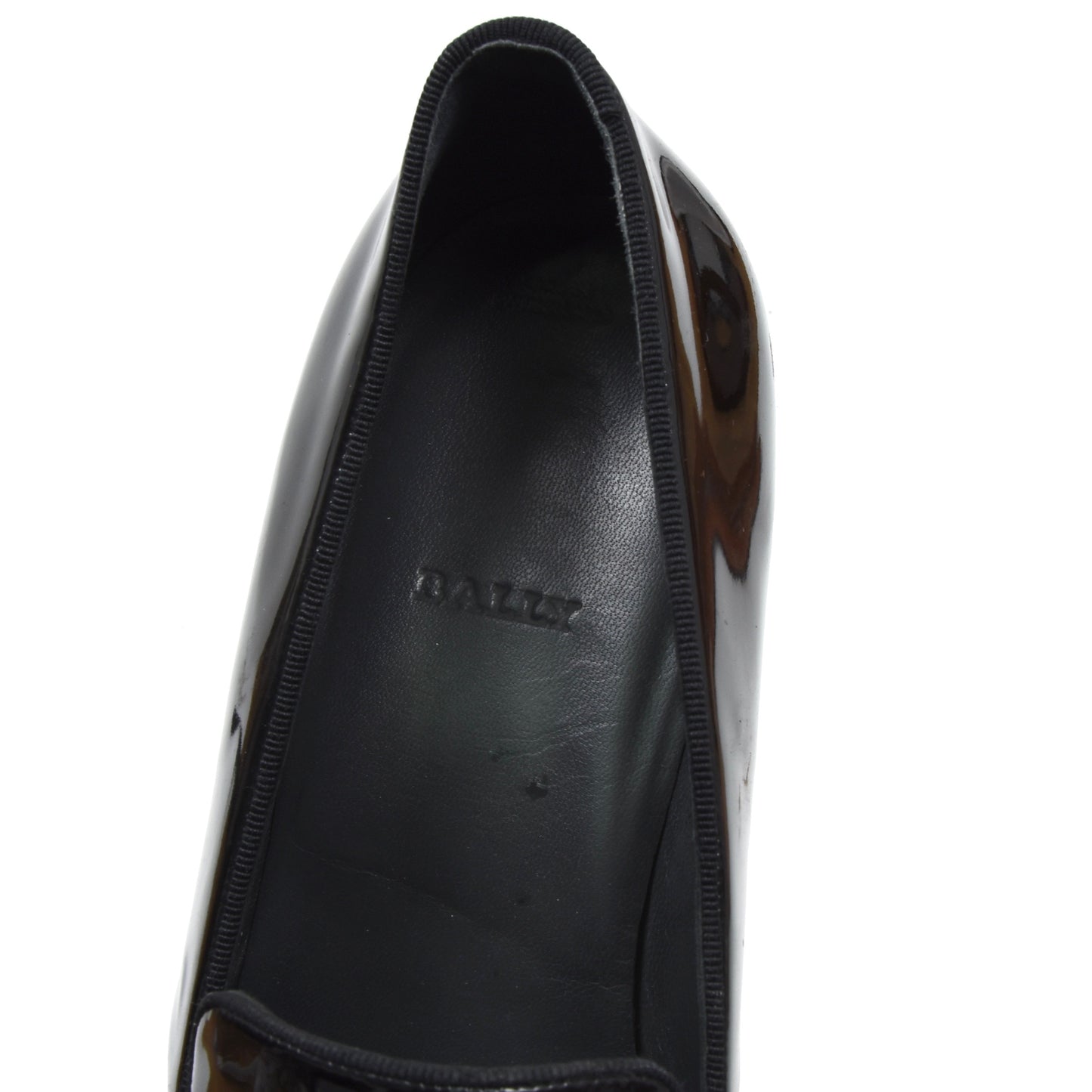 Bally Patent Leather Tuxedo Loafers Size EU 11/US 12 - Black