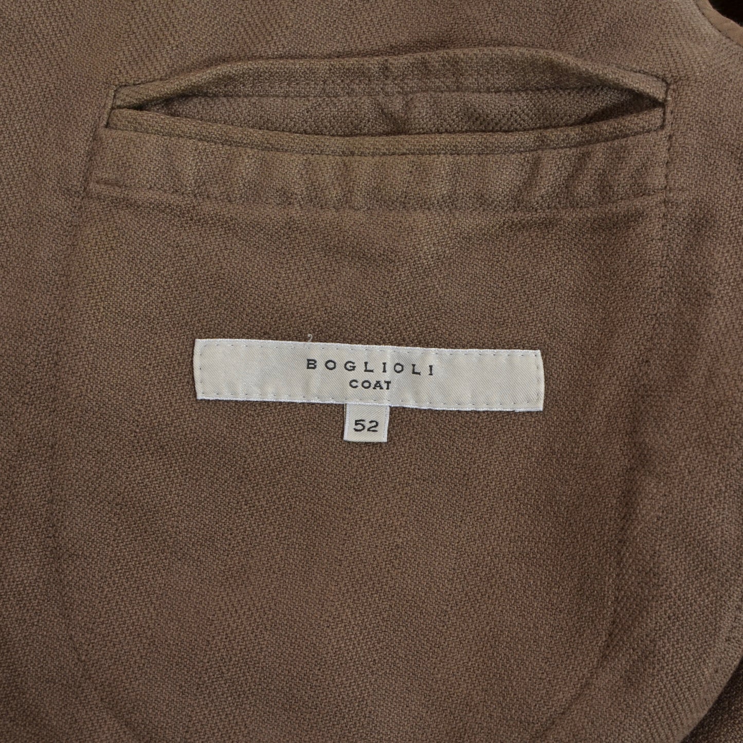 Boglioli COAT Baumwolle/Leinen Jacke Größe 52 - Braun