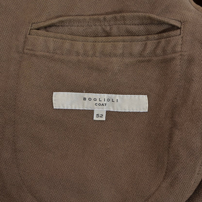 Boglioli COAT Baumwolle/Leinen Jacke Größe 52 - Braun