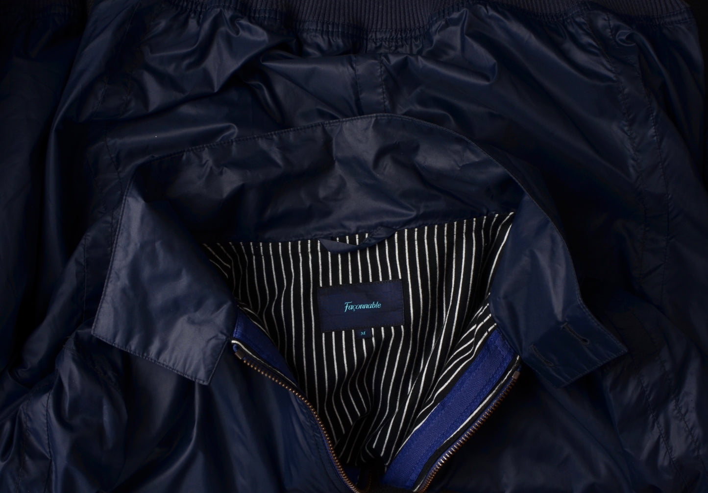 Façonnable Nylon Jacket Size M - Navy Blue
