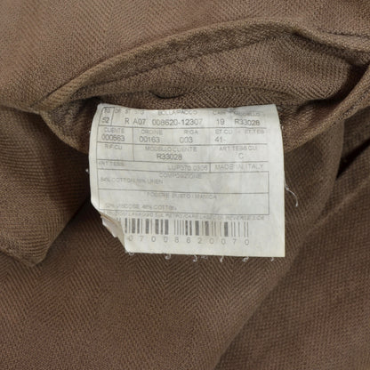 Boglioli COAT Baumwolle/Leinen Jacke Größe 52 - Braun