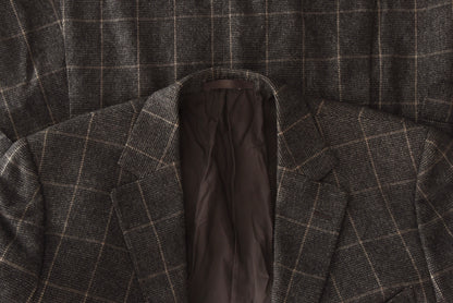 Ermenegildo Zegna Wolljacke - Brown Windowpane