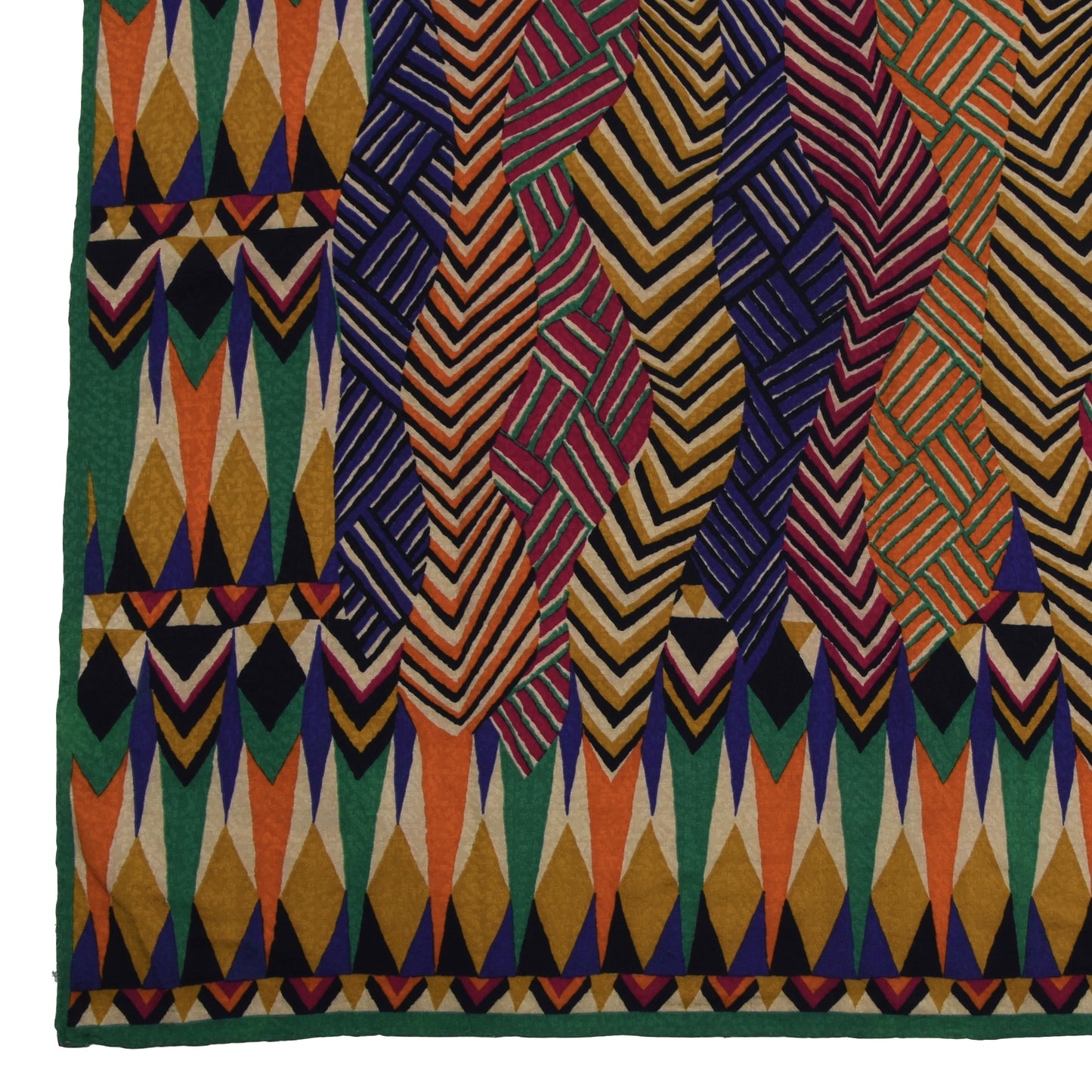 Vintage Missoni Abstract Print Silk Scarf
