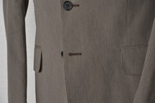 Laden Sie das Bild in den Galerie-Viewer, Etro Milano Baumwollanzug Größe 48 - Brauner Streifen
