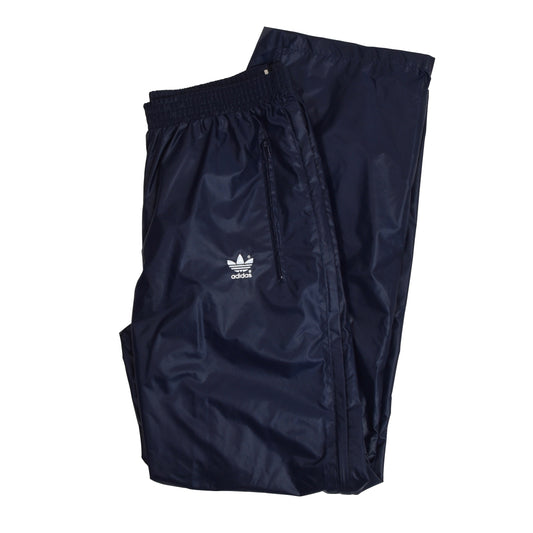 Vintage '80s Adidas Shiny Nylon Rain Pants Size D48 - Navy Blue