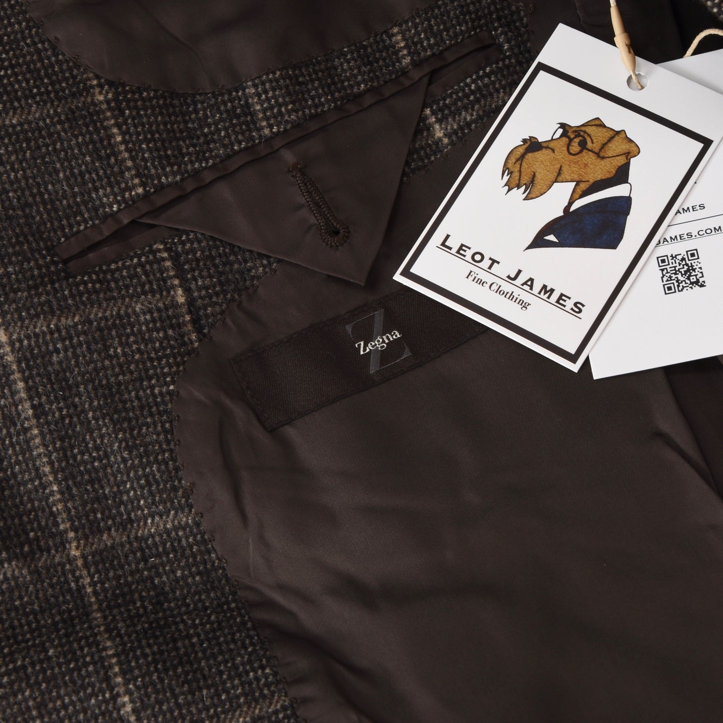 Ermenegildo Zegna Wolljacke - Brown Windowpane