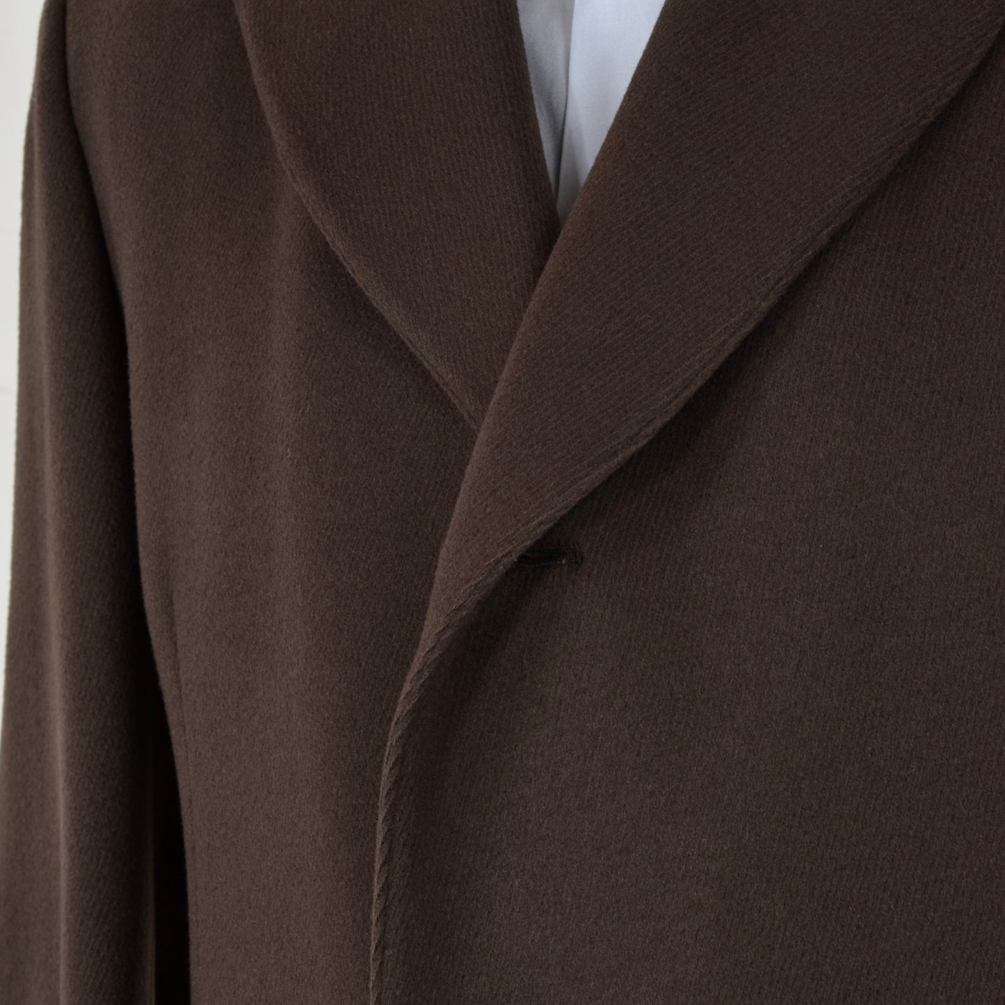 Vintage Moss Bros. Crombie Wool Overcoat Size 40R - Brown