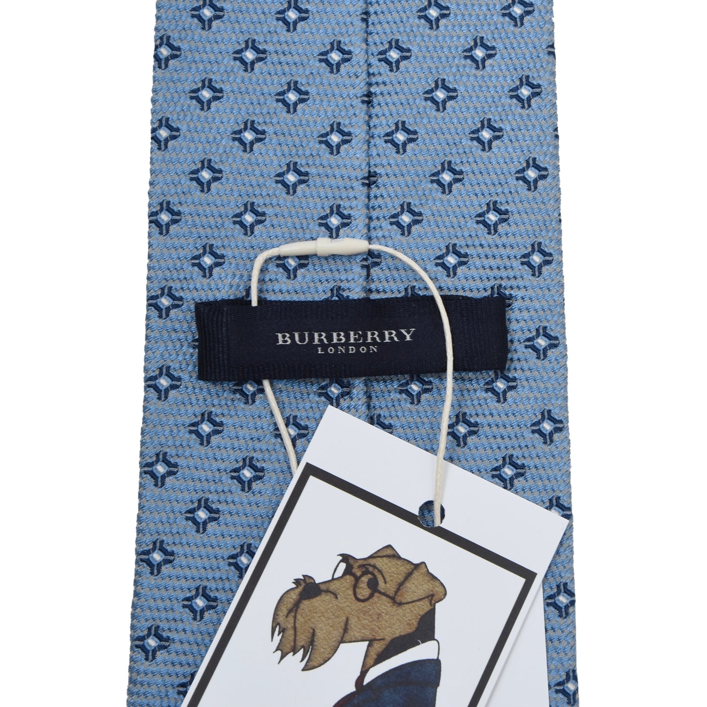 Burberry London Krawatte Seide - Blau Blumen