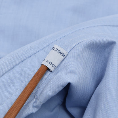 Brioni Cotton Shirt Size Size 45/ 17 3/4 - Blue