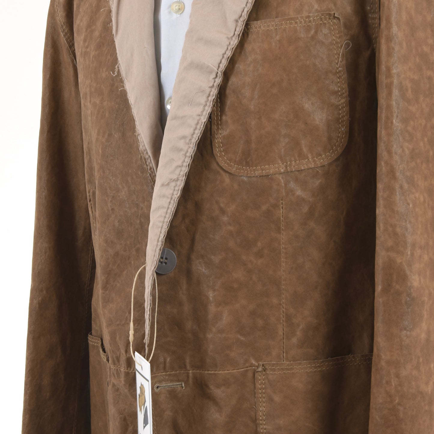 Dolce & Gabbana Lambskin Leather Jacket Size 52 - Brown