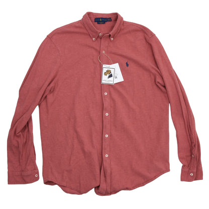 3x Polo Ralph Lauren Featherweight Mesh Shirts Size XL - Brick Red, Mustard, Turquoise