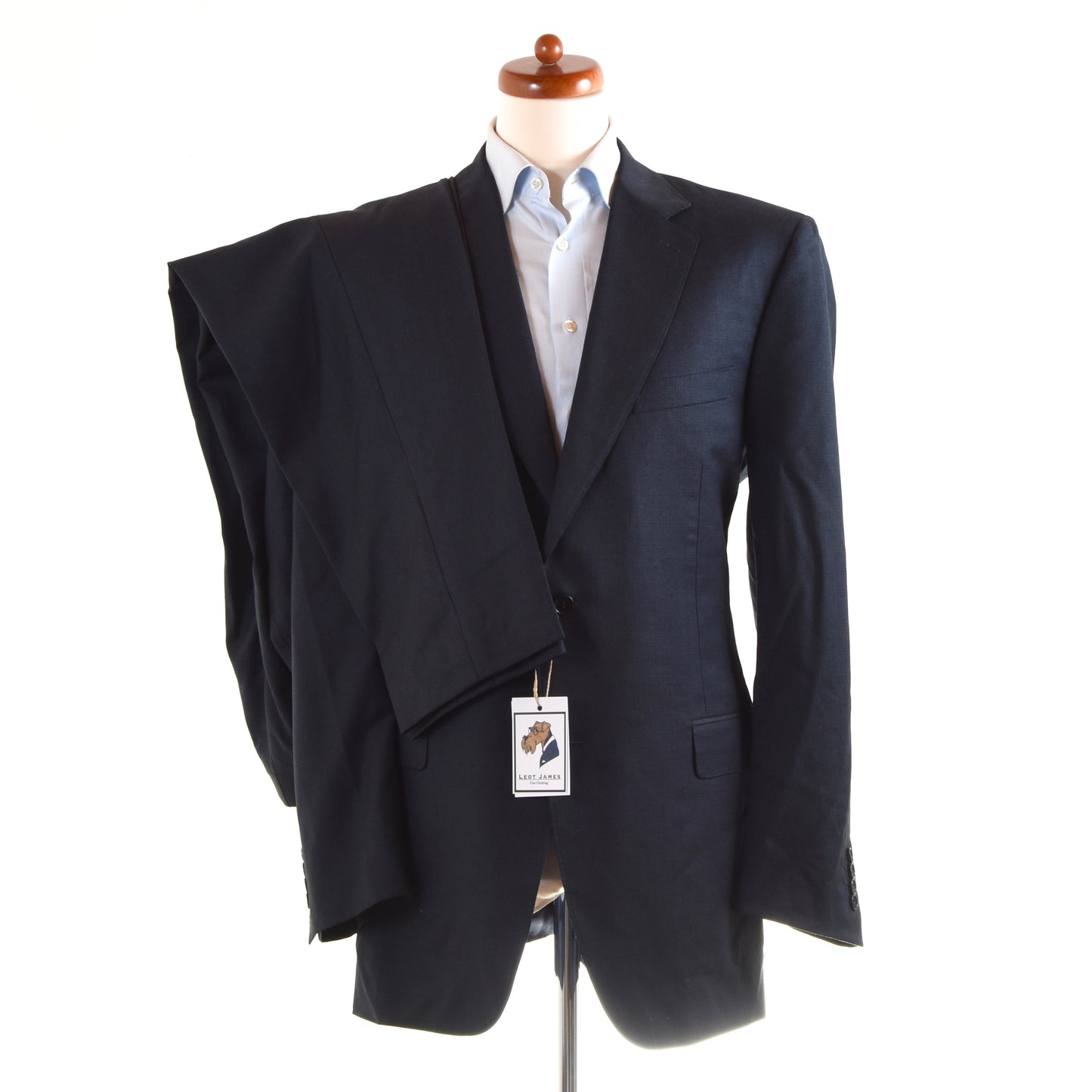 Canali 1934 Wool Suit Size 56  - Blue Nailhead