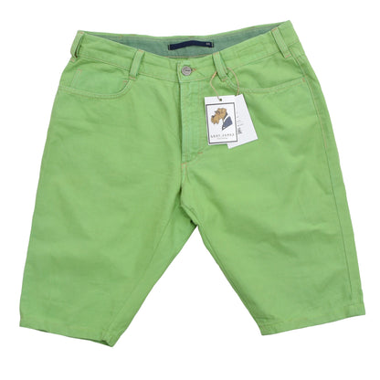 Incotex Linen/Cotton Shorts Size 48 - Green