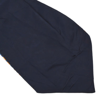 Classic Silk Ascot/Cravat - Orange & Blue Paisley