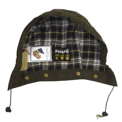 Barbour A127 Waxed Hood/Hat - Green