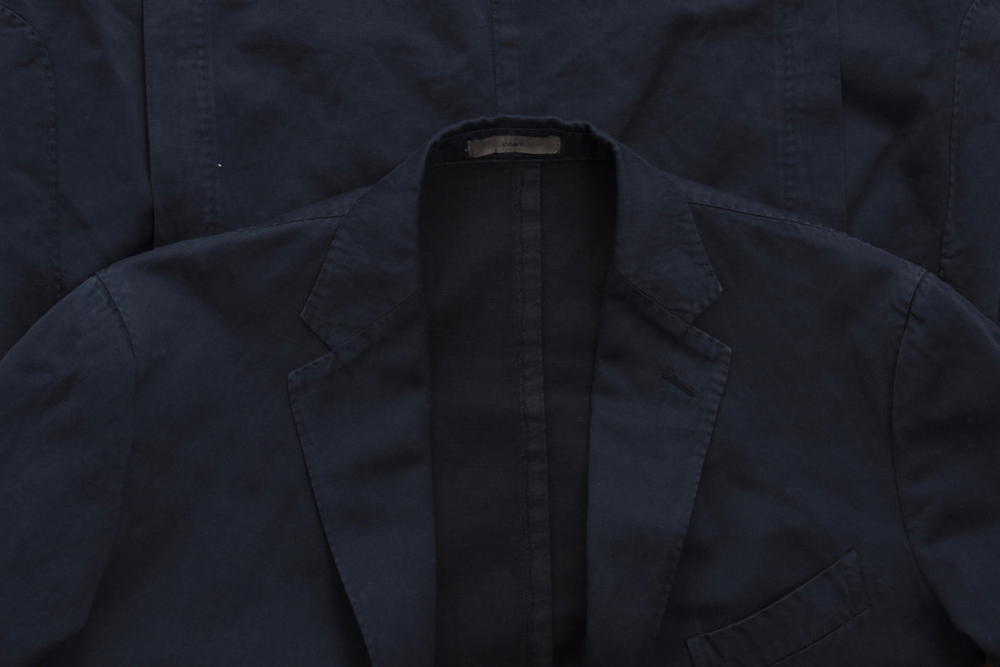 Boglioli COAT Baumwolle/Leinen Jacke Größe 52 - Marineblau
