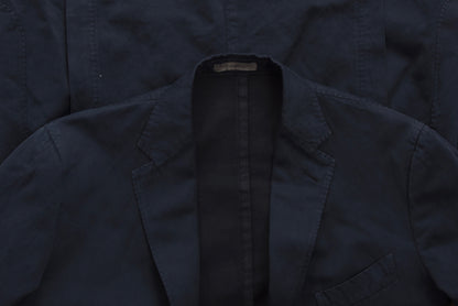 Boglioli COAT Baumwolle/Leinen Jacke Größe 52 - Marineblau