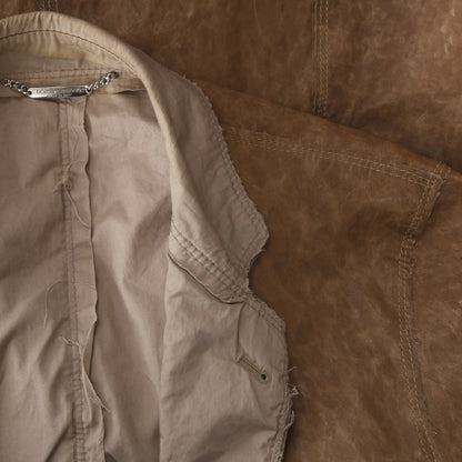 Dolce & Gabbana Lambskin Leather Jacket Size 52 - Brown