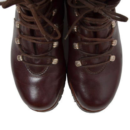Eiger Leather Mountaineering Boots Size 39.5 - Burgundy